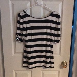 White House Black Market  Striped Blouse